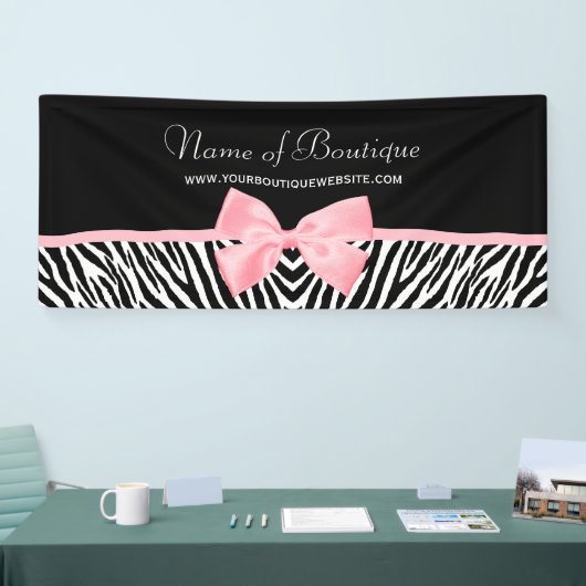 Chic Zebra Print Light Roze lint 6 ft Spandoek (Beurs)