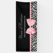 Chic Zebra Print Light Roze lint 6 ft Spandoek (Verticaal)