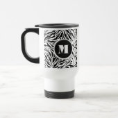 Chic Zebra Print Monogram Reisbeker (Links)