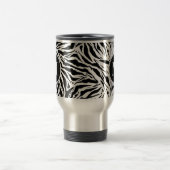 Chic Zebra Print Monogram Reisbeker (Center)