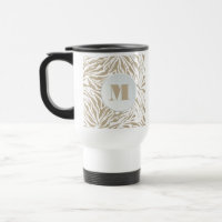 Chic Zebra Print Monogram