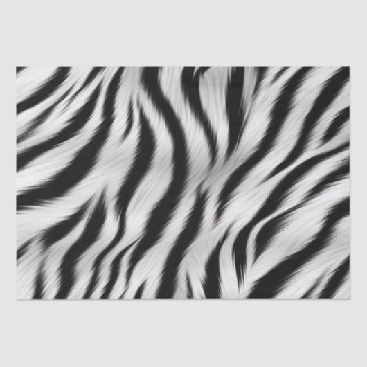 Chic zebraprint bruidsmeisjes jurk tissuepapier (Voorkant)