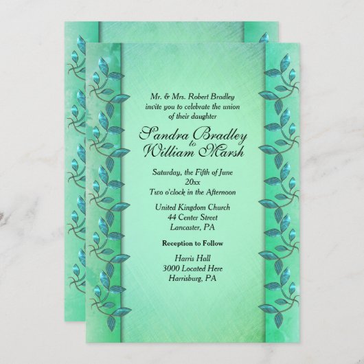 Chic Zee Groene Zuilen Kaart (Voorkant / Achterkant)