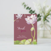 Chic Zen Lotus Business Bedankt Briefkaart (Staand voorkant)