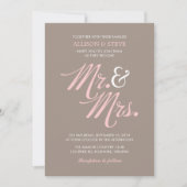Chic Zigzags Pattern Wedding Kaart (Voorkant)