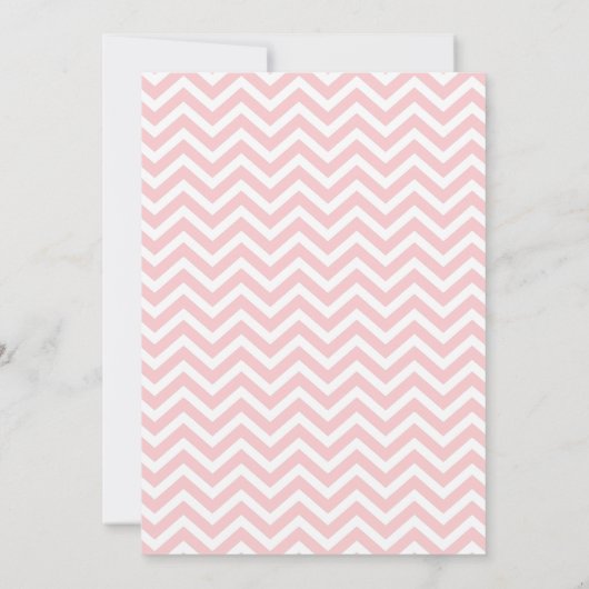Chic Zigzags Pattern Wedding Kaart (Achterkant)