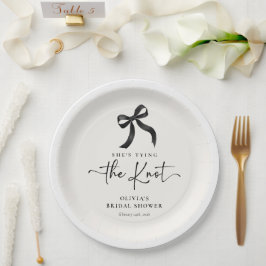 Chic Zij gaat trouwen Zwarte strik bruidsdouche Papieren Bordje