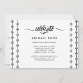 Chic zij geloofde het Afstuderen van het Citaat va Kaart (Achterkant)