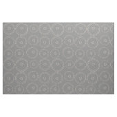 Chic Zilver Grijs Bladpatroon Stof (Fat Quarter)