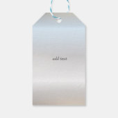 Chic zilveren lijst bordeauxroze rozen bruiloft  cadeaulabel (Achterkant)