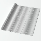 Chic Zilveren Lint Boog Bruidsdouche Cadeaupapier (Uitgerold)