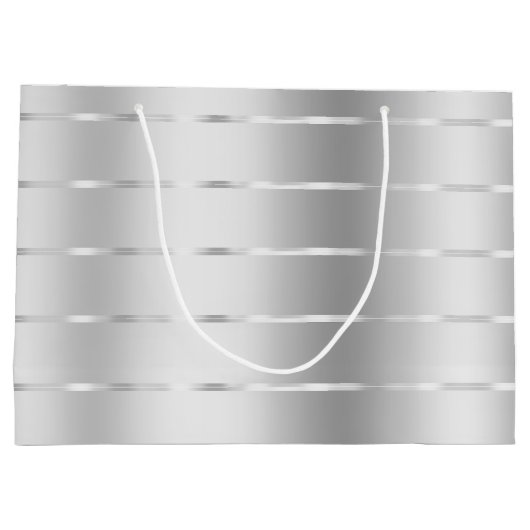 Chic Zilveren Lint Bruidsdouche Groot Cadeauzakje (Achterkant)