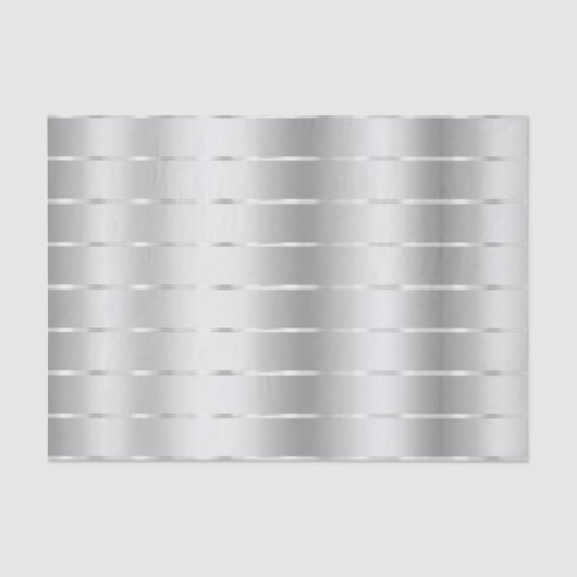 Chic Zilveren Lint Bruidsfeest Tissuepapier (Voorkant)