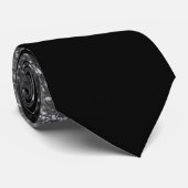 Chic zilveren ombre sparkle bruiloft stropdas (Opgerold)