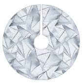 Chic Zilveren Witte Driehoeken Kerstmis Kerstboom Rok (Voorkant)