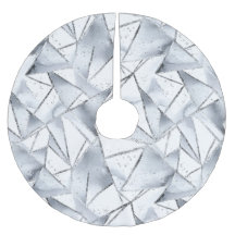 Chic Zilveren Witte Driehoeken Kerstmis