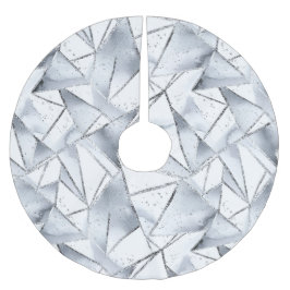 Chic Zilveren Witte Driehoeken Kerstmis Kerstboom Rok