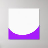 Chic Zomer Wit Heldere Paarse Gebogen Golfklok Canvas Afdruk (Voorkant)