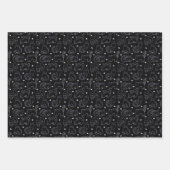 Chic zwart en wit kat moderne minimalistische kata inpakpapier vel (Voorkant 2)