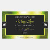 Chic Zwart Geel Groen Brilliants Product Label (Voorkant)