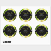 Chic Zwart Geel Groen Brilliants Product Label (Vel)