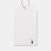 Chic zwart jurkje cadeaulabel (Achterkant)
