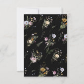 Chic Zwart Modern Baby shower Bedankkaart (Achterkant)