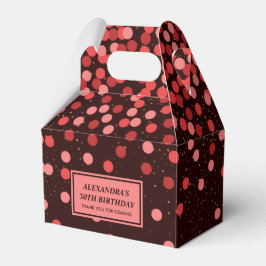 Chic Zwart Rode Confetti Dank Je Bedankdoosjes