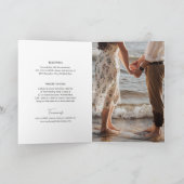 Chic Zwart-wit foto Moderne bruiloft (Binnen)