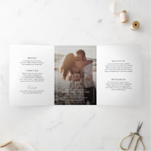 Chic Zwart-wit foto Moderne bruiloft