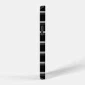 Chic zwart wit gestreept iPhone hoesje (Rechterkant)
