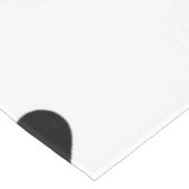 Chic Zwart-wit Hart Romantische Tafel Instelling Tafelkleed (Gekanteld)