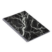 Chic Zwart & Wit Marmer Look Glamour Notitieboek (Rechterzijde)