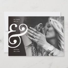 Chic Zwart + Wit SAVE THE DATE Ampersand