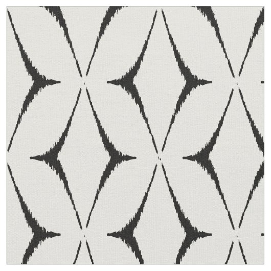 Chic-zwart-wit-stammenpatroon Stof (Close Up)