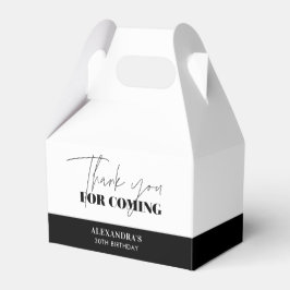 Chic Zwart Wit Verjaardag Dank u Bedankdoosjes