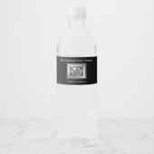 Chic Zwart, Zilver, Wit Body Butter Pot label Waterfles Etiket (Voorkant)