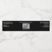 Chic Zwart, Zilver, Wit Body Butter Pot label Waterfles Etiket (Enkel label)