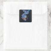 Chica al vacío vierkante sticker (Tas)