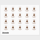 Chica Chocolate The Chocolate Girl Ronde Sticker (Vel)