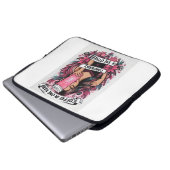 Chica del café laptop sleeve (Voorkant onderkant)