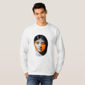 chica naranja t-shirt (Voorkant volledig)
