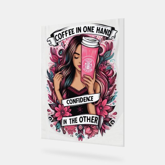 Chica perfecta acryl bord (Hoek)