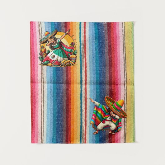 Chica y Chico Dab Wandkleed (Voorkant)