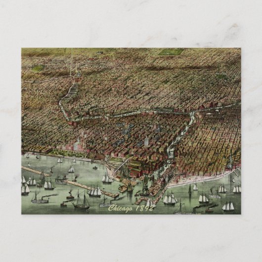 Chicago 1892 briefkaart (Voorkant)