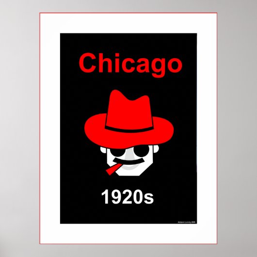 Chicago 1920s - passepartout poster (Voorkant)