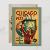 Chicago 1933 World's Fair  Briefkaart (Voorkant / Achterkant)