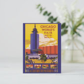 Chicago 1933 World's Fair  Briefkaart (Staand voorkant)
