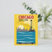 Chicago 1933 World's Fair  Briefkaart (Staand voorkant)