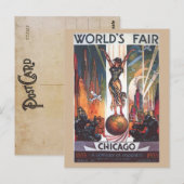 Chicago 1933 World's Fair  Briefkaart (Voorkant / Achterkant)